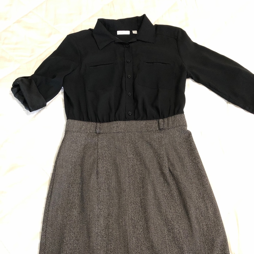 Black and Grey Dress